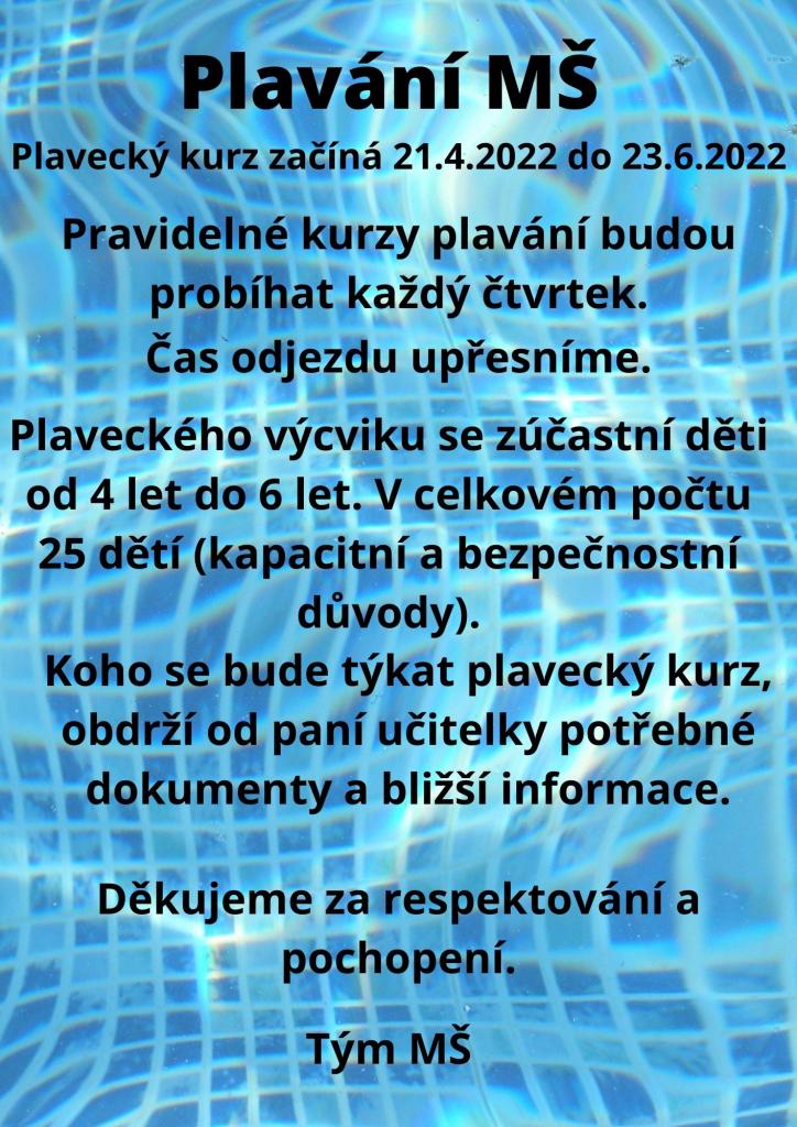 plavání